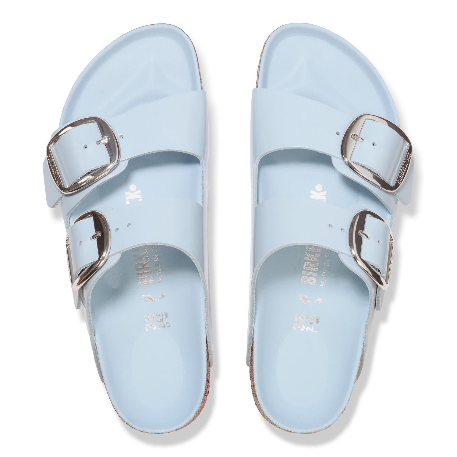 Arizona Big Buckle sandal - Baby Blue High Shine